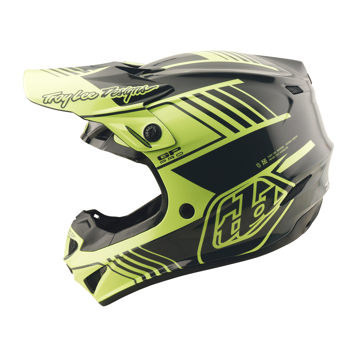 Troy Lee Designs GP PRO Segment Helmet - Glo Yellow / Black