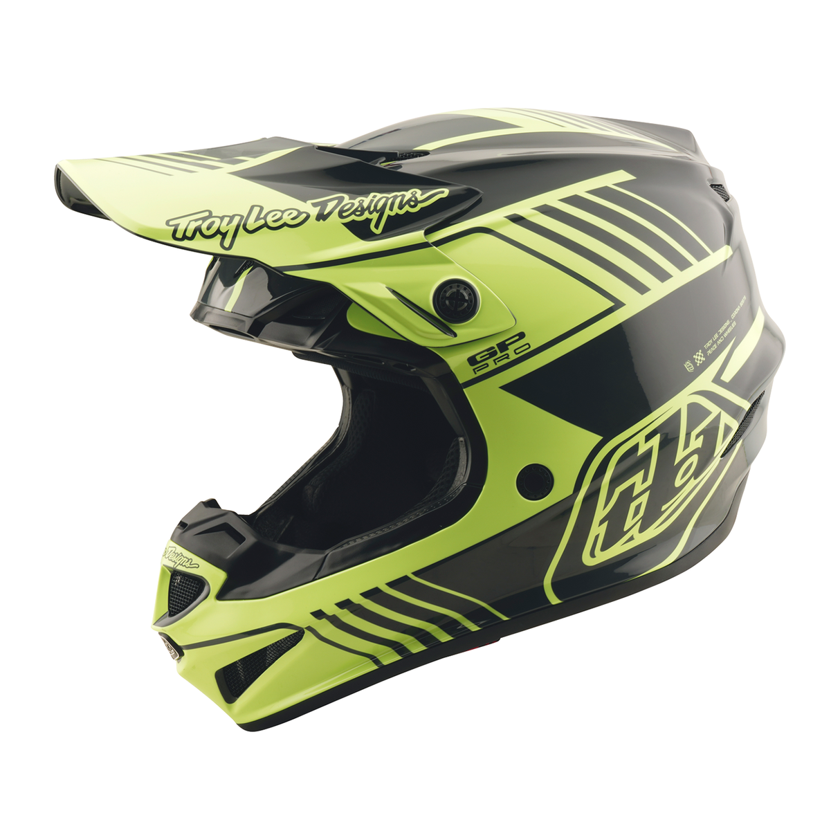 Troy Lee Designs GP PRO Segment Helmet - Glo Yellow / Black