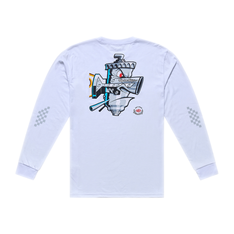 Long Sleeve Tee Carb Club - White