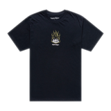 Short Sleeve Tee Flame2 - Black