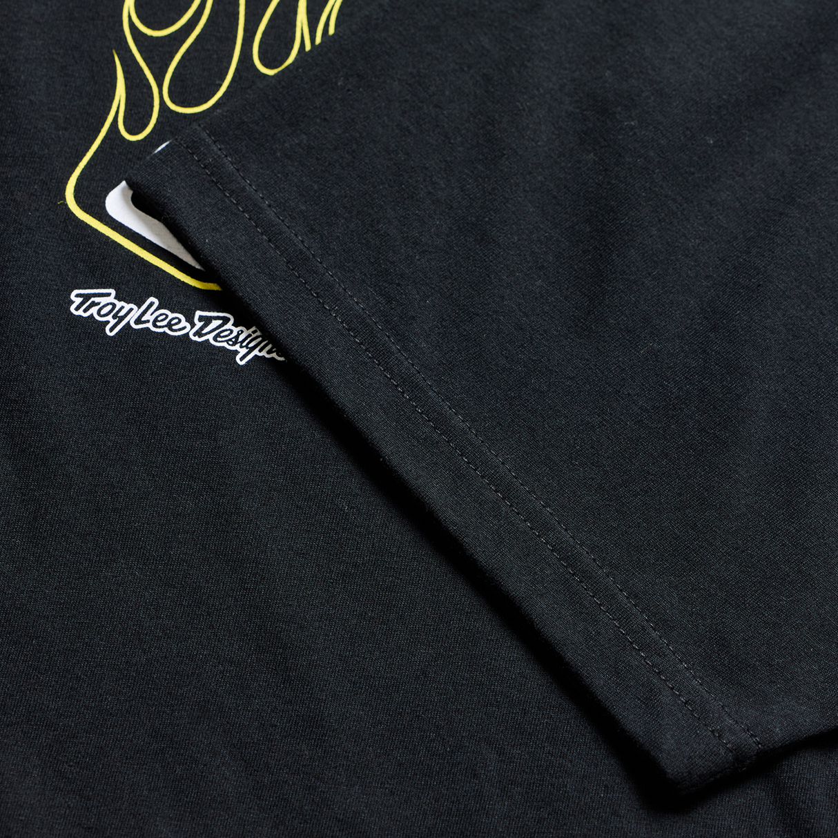 Short Sleeve Tee Flame2 - Black