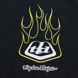 Short Sleeve Tee Flame2 - Black