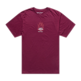 Short Sleeve Tee Flame2 - Sangria