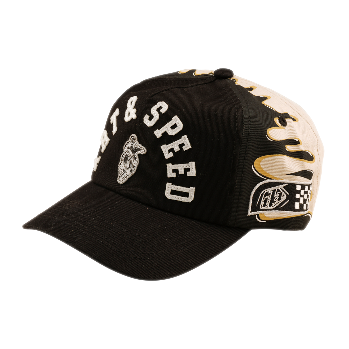 Unstructured Curved Snapback Finish Line - Black/Pumice