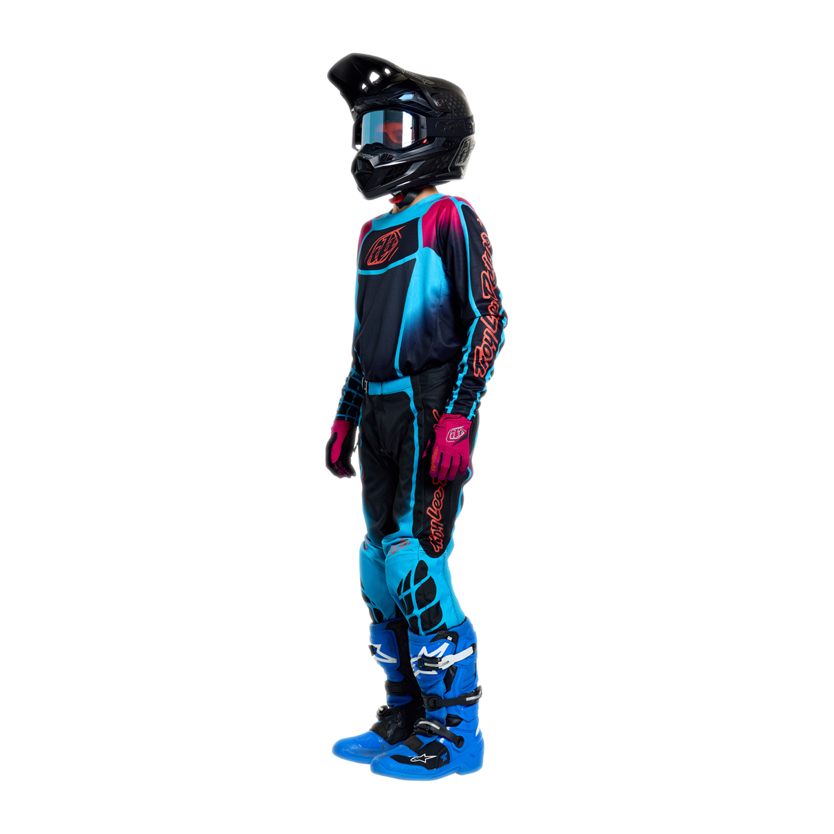 Youth GP PRO Pant Framework - Black/Cyan