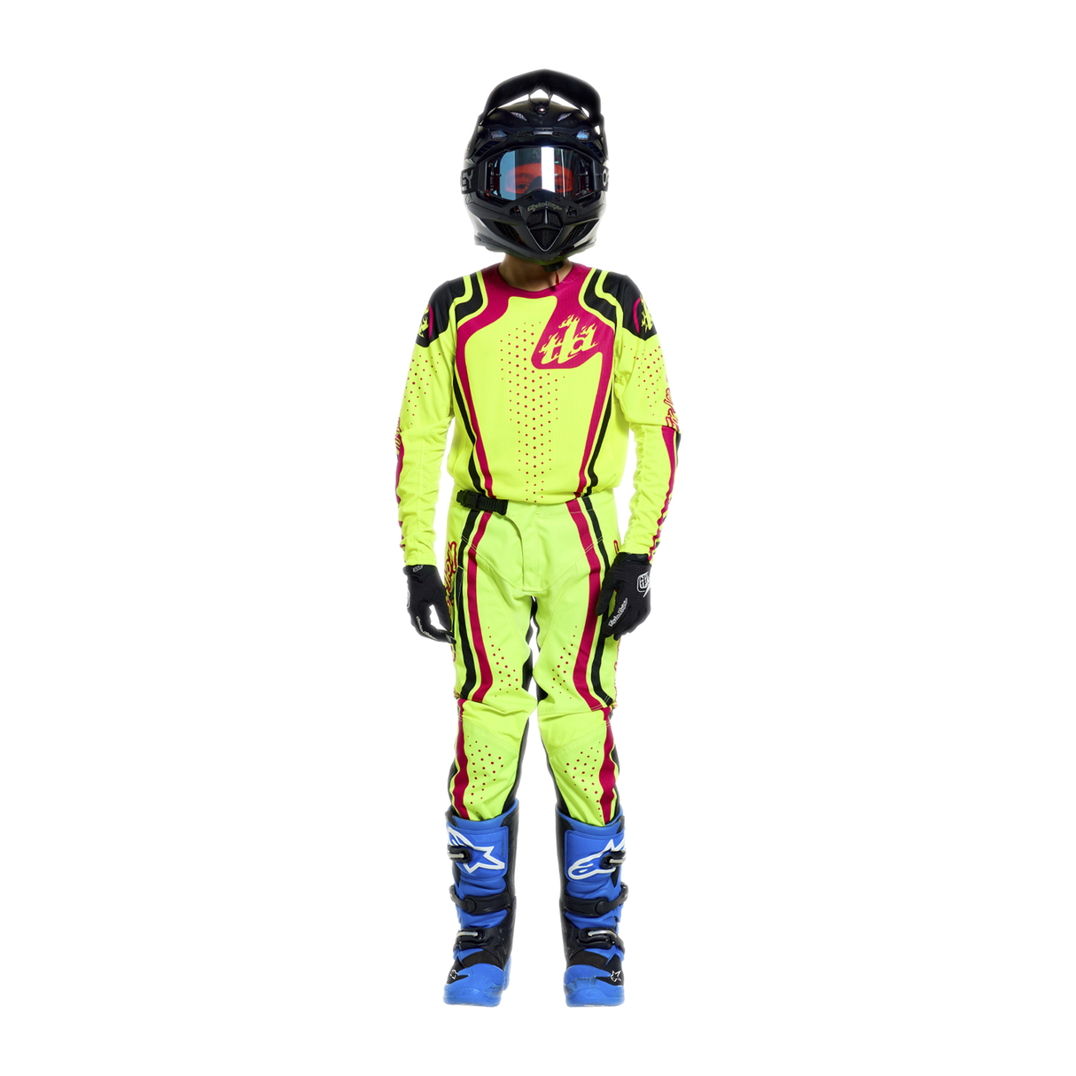 Youth GP PRO Pant Roller - Flo Yellow/Fuchsia