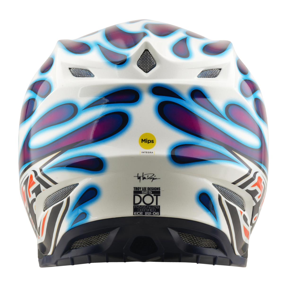 SE5 Composite Helmet w/Mips Overspray - Violet/White