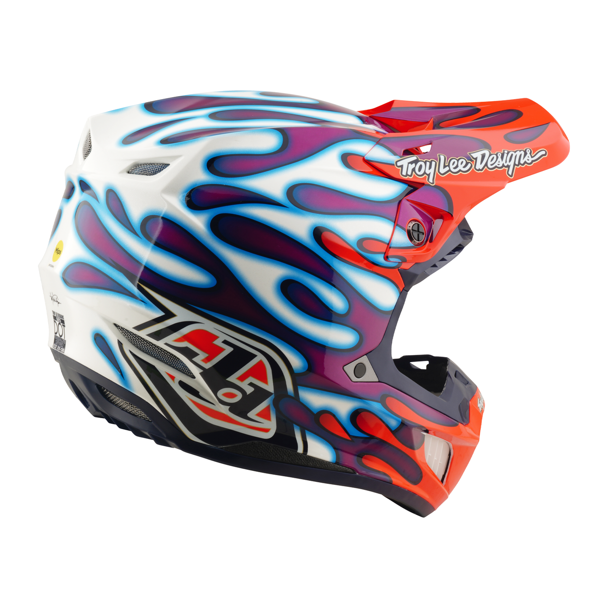 SE5 Composite Helmet w/Mips Overspray - Violet/White