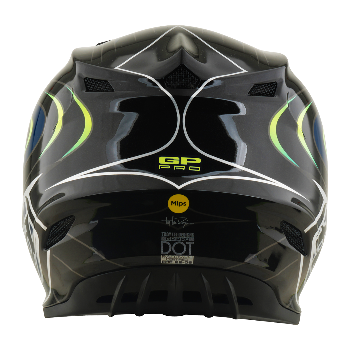 Youth GP PRO Helmet w/Mips Pulse - Black/Flo Yellow