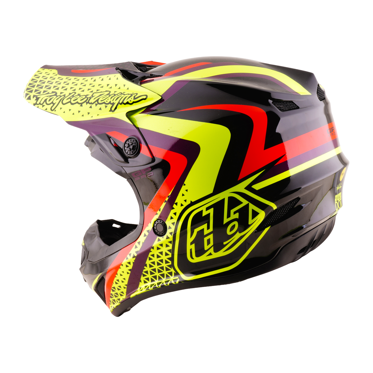 Youth GP PRO Helmet w/Mips Slides - Black/Yellow