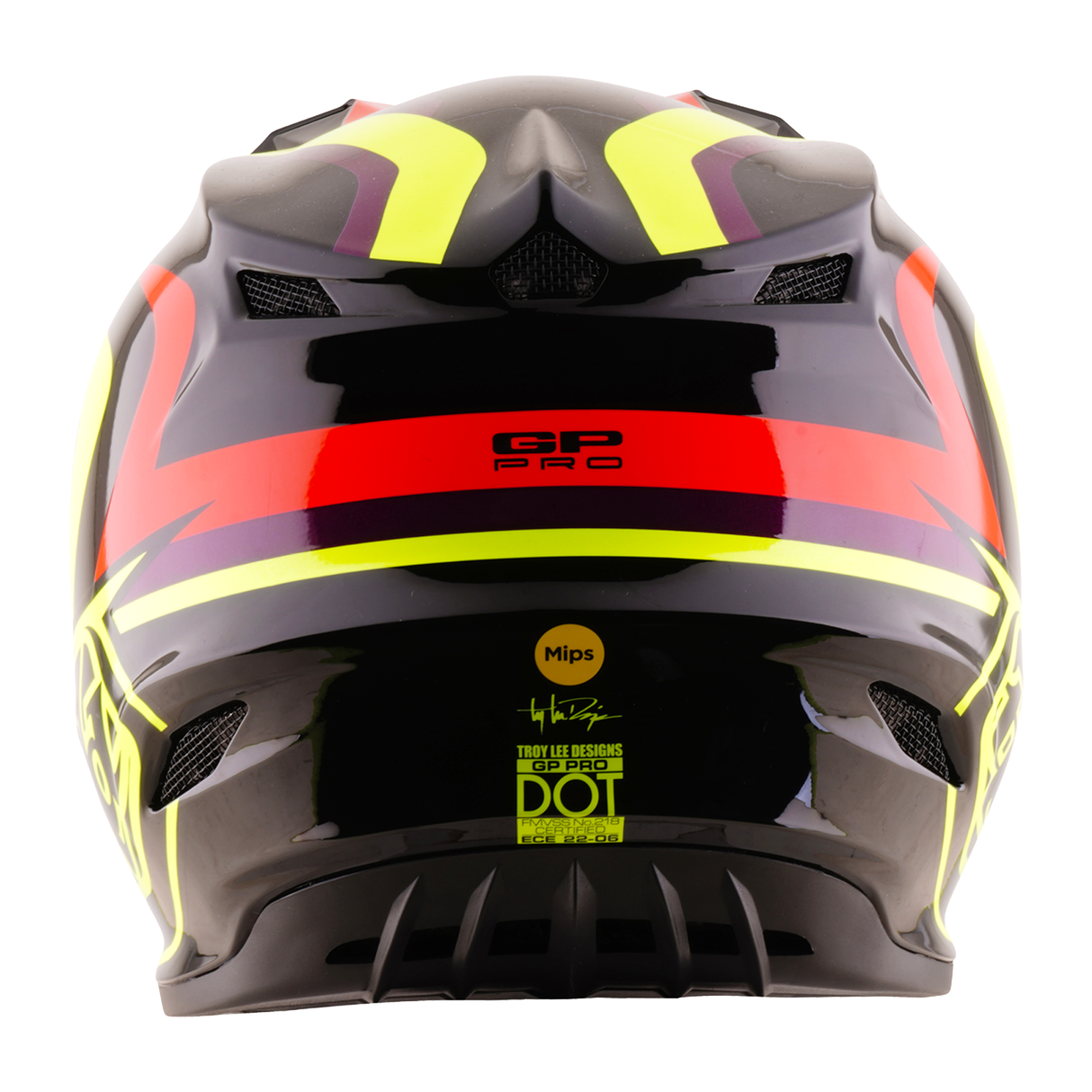 Youth GP PRO Helmet w/Mips Slides - Black/Yellow