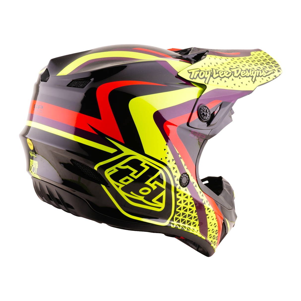 Youth GP PRO Helmet w/Mips Slides - Black/Yellow