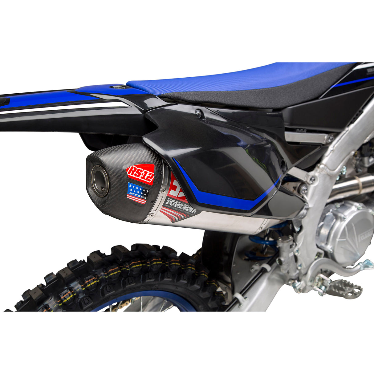 Yoshimura RS-12 Full Exhaust System (Stainless Steel/Aluminium/Carbon Cap) Yamaha YZ450F 20-22