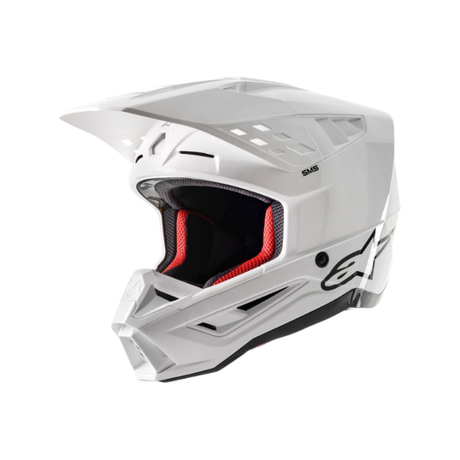 HELMET SM5 SOLID WHITE Alpinestars motocross kit
