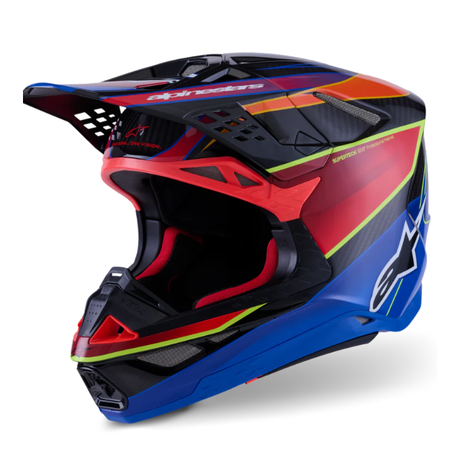 SUPERTECH S-M10 ERA HELMET ECE 22.06 - BLUE/RED/YELLOW FLUO Alpinestars motocross kit