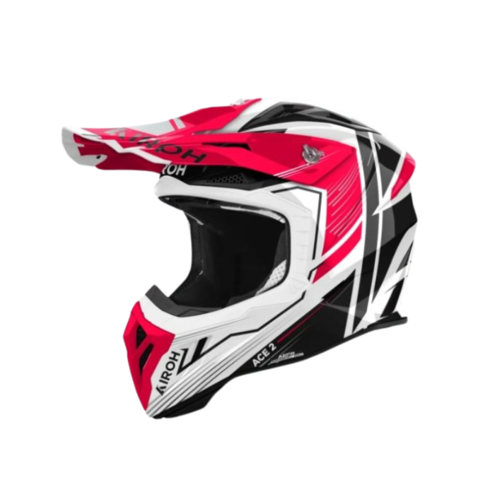 Airoh Aviator Ace 2 Engine Red Gloss MX Adult Helmet