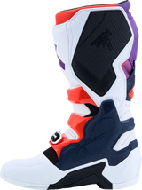 TECH 7 BOOTS PURPLE BLUE FLUO RED