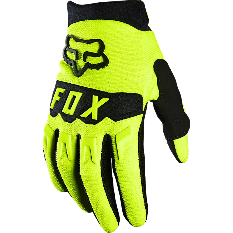 FOX YTH DIRTPAW GLOVE - FLUO YELLOW