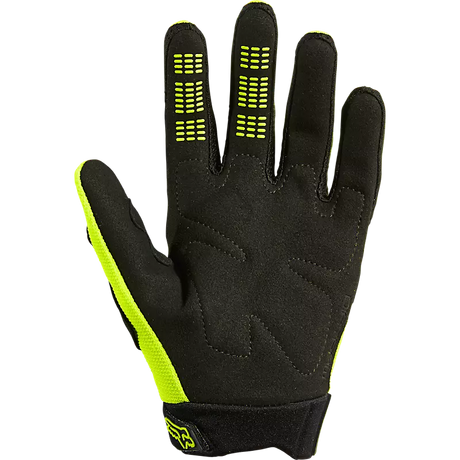 FOX YTH DIRTPAW GLOVE - FLUO YELLOW