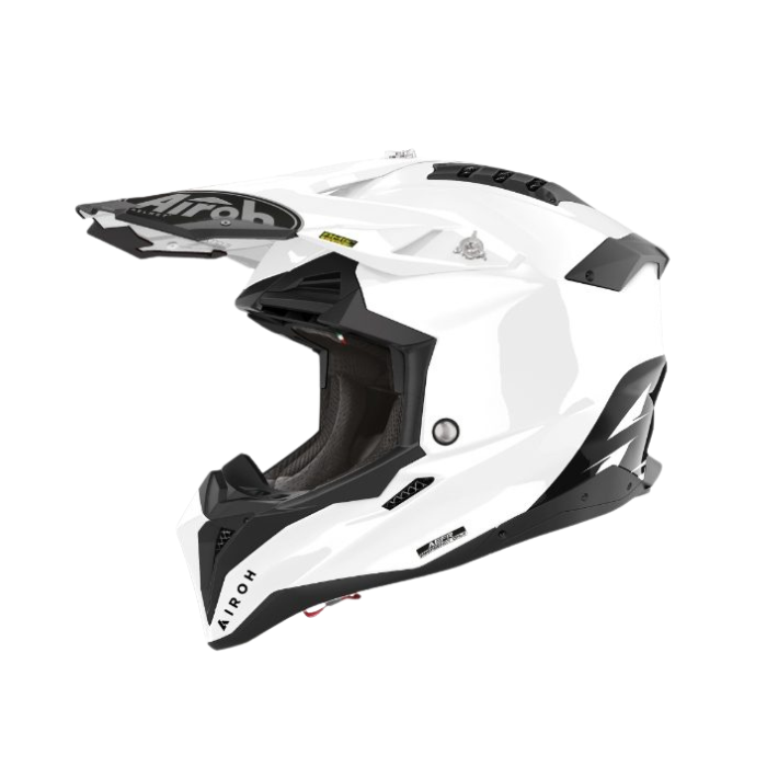 Airoh Aviator 3 Color Gloss White Adult Helmet