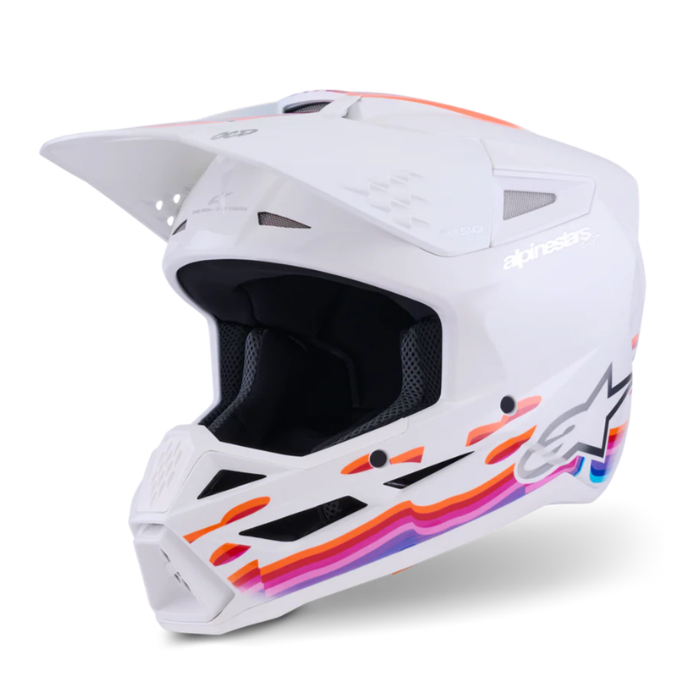 SM3 FORCE HELMET ECE06 - WHITE Alpinestars motocross kit