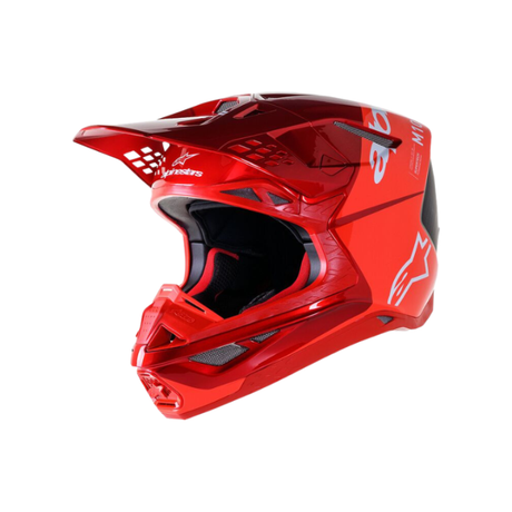 HELMET SM10 FLOOD RED FLUO/RED Alpinestars motocross kit