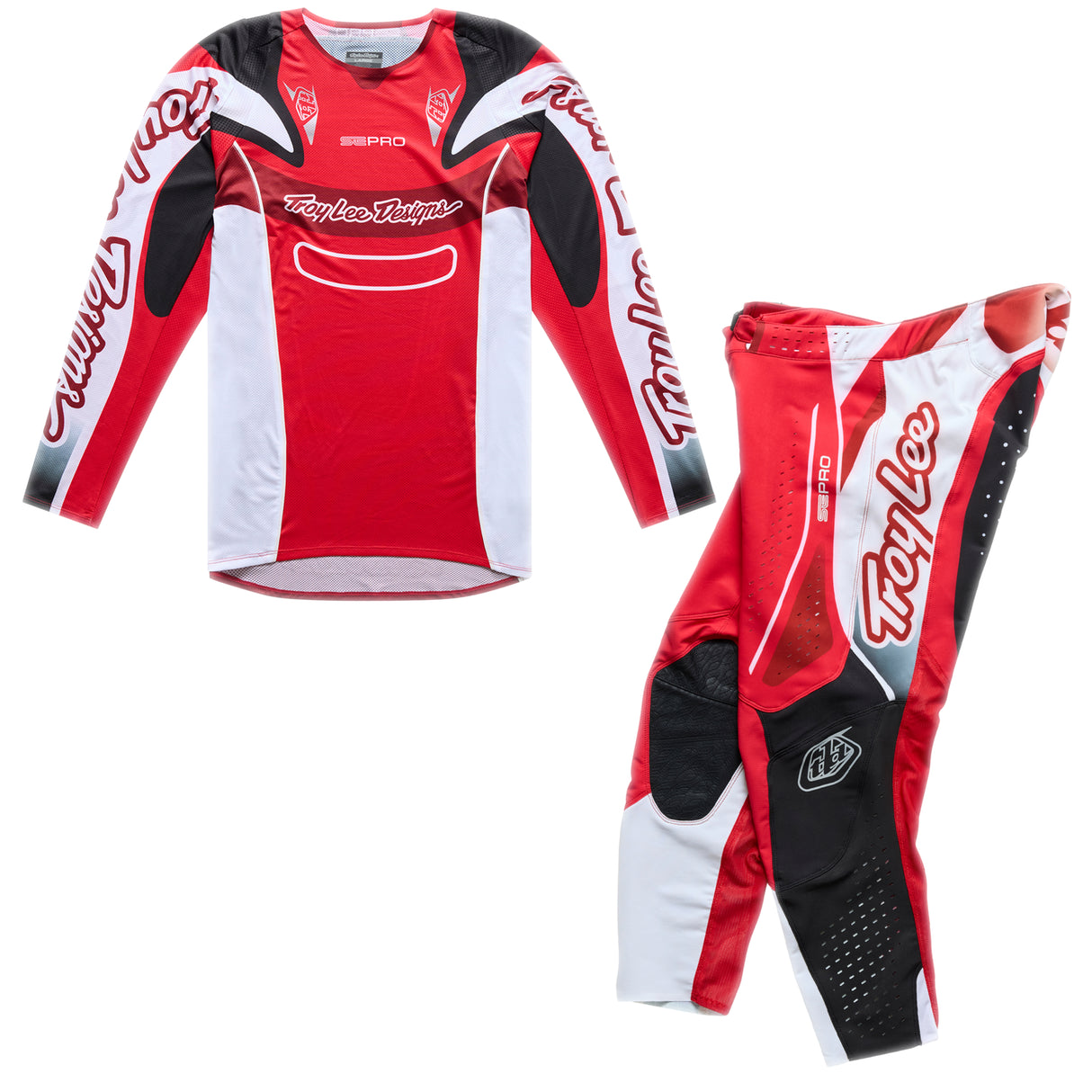 Troy Lee Designs Se Pro Kit Combo - Salvo Red / White