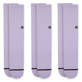 3 Pack Lavender Crew Sock