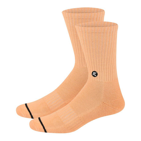 3 Pack Peach Crew Sock