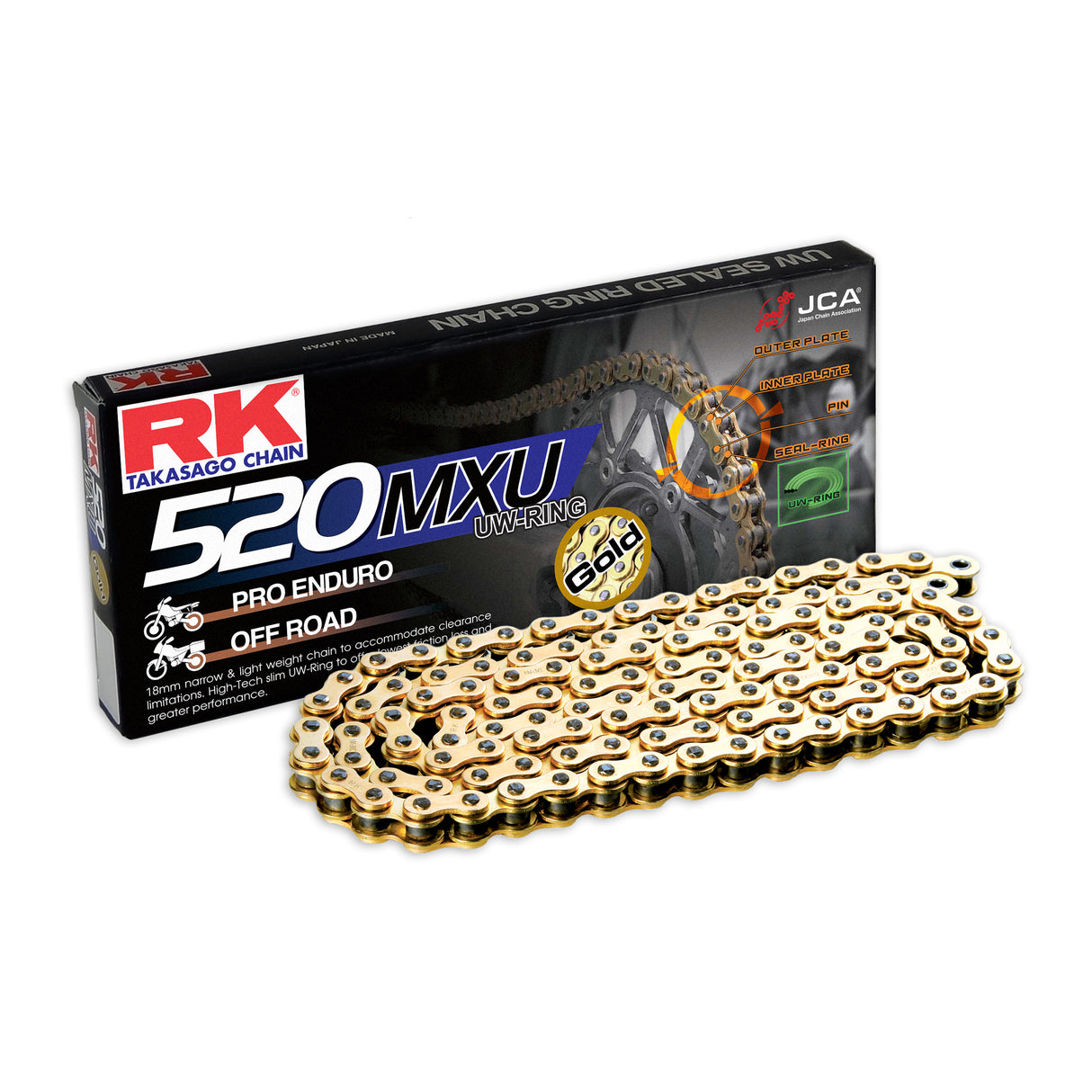RK GB520MXU-116 Gold UW-Ring Chain