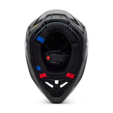 FOX V3 RS CARBON SOLID HELMET - BLACK