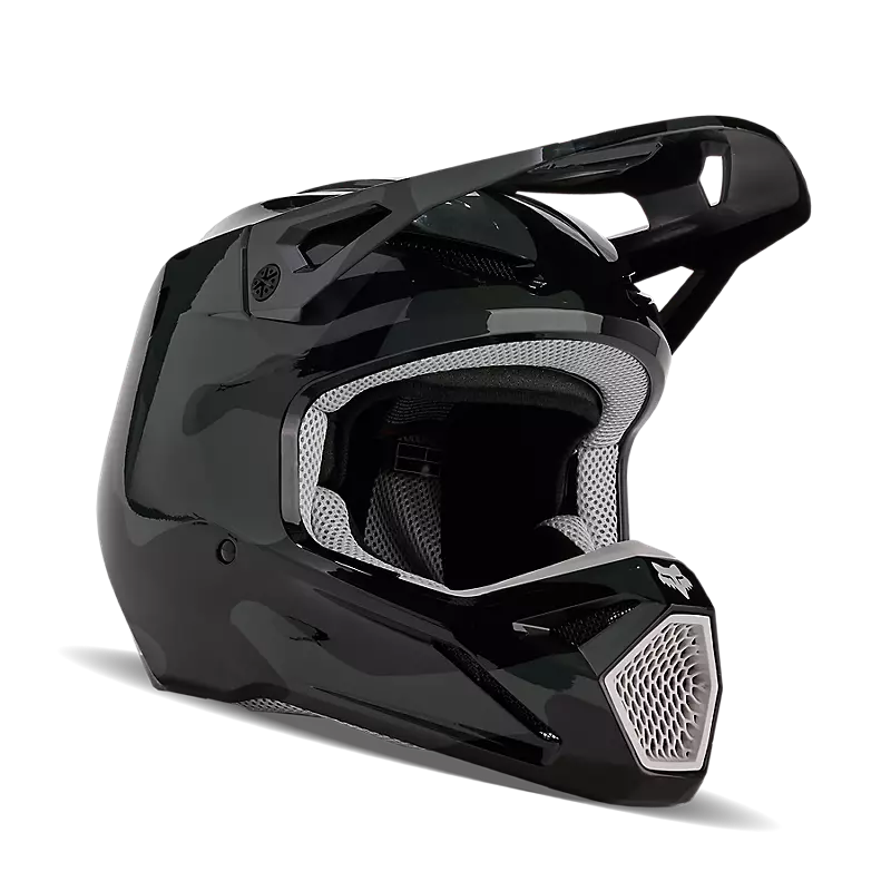 FOX V1 BNKR HELMET - BLACK CAMO