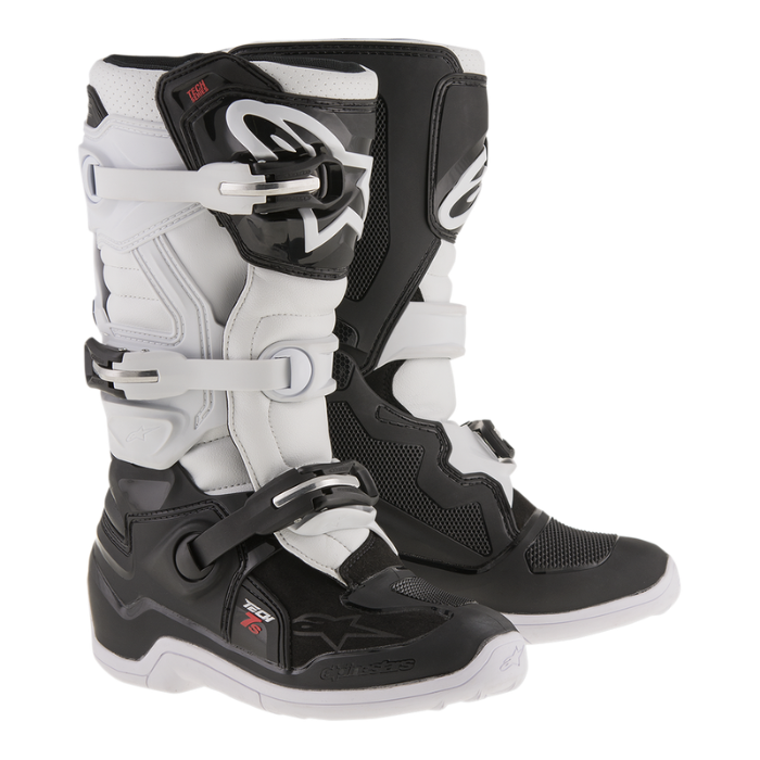 ALPINESTARS TECH 7S YOUTH BLACK/WHITE BOOTS