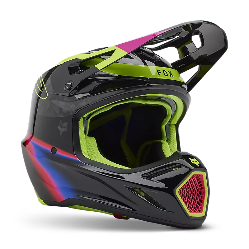 FOX V3 RS ENERGY HELMET - BLACK