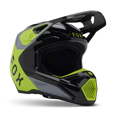 FOX V1 LEAN HELMET - GREY YELLOW