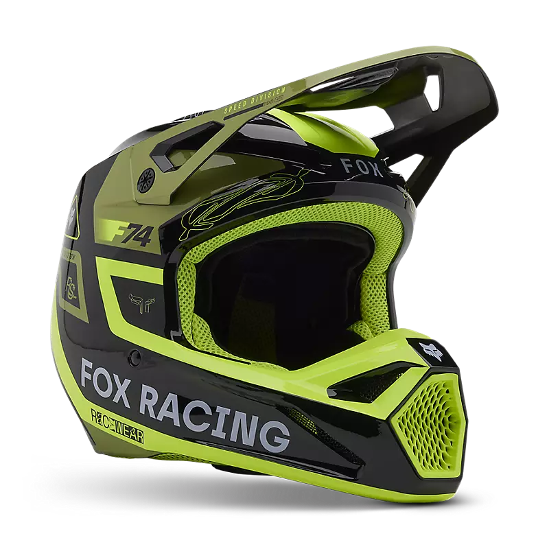 FOX V1 RACE SPEC HELMET - PALE GREEN