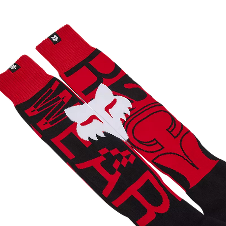 FOX YTH 180 RACE SPEC SOCK - FLUO RED