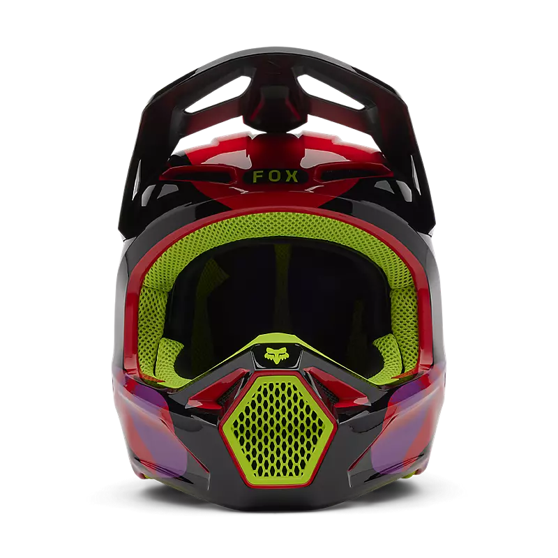 FOX V1 EMOTION HELMET - FLUO RED