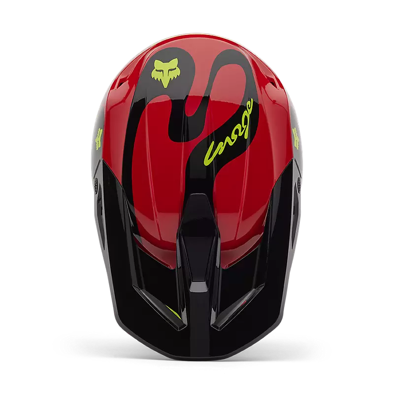 FOX V1 EMOTION HELMET - FLUO RED