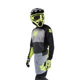 FOX 180 FLOW JERSEY BLK/YLW