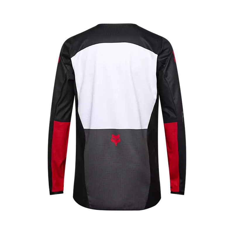 FOX 180 FLOW JERSEY WHT/RD