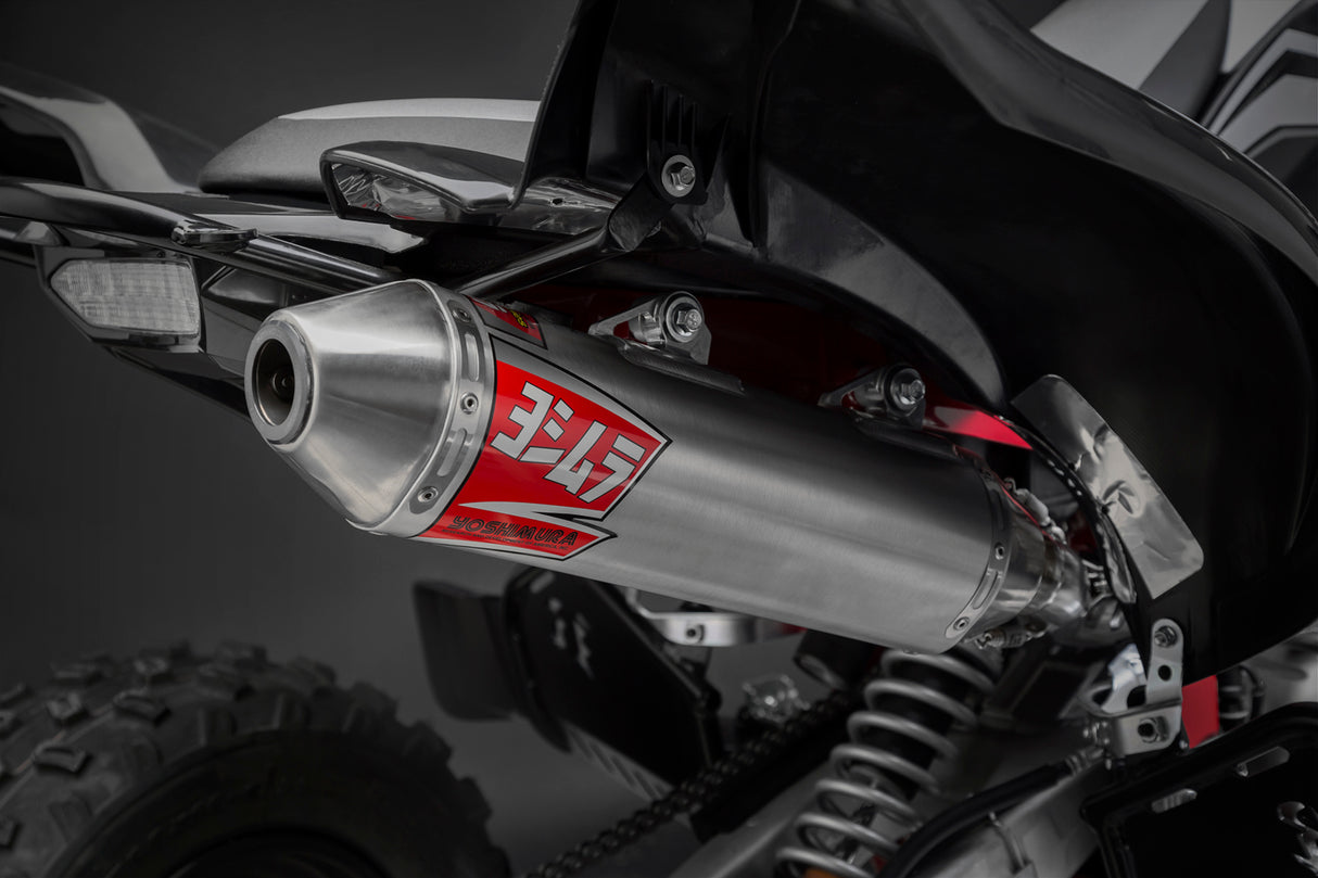 Yoshimura RS-2 Full Exhaust System (Stainless Steel /Aluminium End Cap) Raptor 700/R/SE 15-23