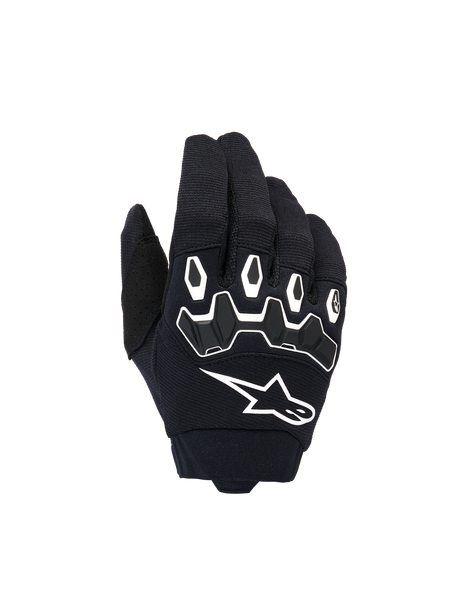 YOUTH & KIDS FULL BORE V2 GLOVES - BLACK/WHITE Alpinestars motocross kit