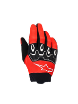 YOUTH & KIDS FULL BORE V2 GLOVES - BRIGHT RED/BLACK Alpinestars motocross kit