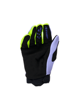 YOUTH & KIDS FULL BORE V2 GLOVES - PURPLE/YELLOW FLUO