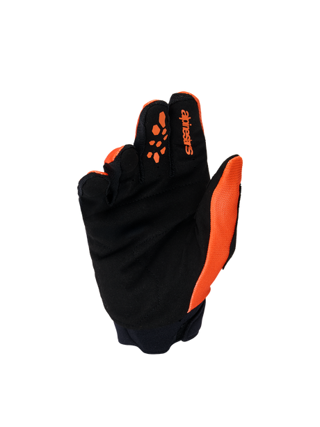 YOUTH & KIDS FULL BORE V2 GLOVES - ORANGE/WHITE/BLACK