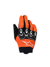 YOUTH & KIDS FULL BORE V2 GLOVES - ORANGE/WHITE/BLACK Alpinestars motocross kit