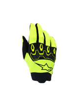 YOUTH & KIDS FULL BORE V2 GLOVES - YELLOW FLUO/BLACK Alpinestars motocross kit