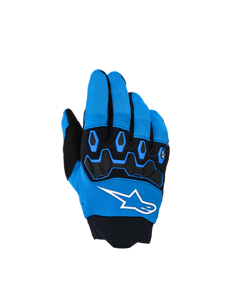 YOUTH & KIDS FULL BORE V2 GLOVES - UCLA BLUE/BLACK Alpinestars motocross kit