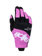 TECHSTAR GLOVES - BLACK/LIGHT GRAY/PURPLE Alpinestars motocross kit